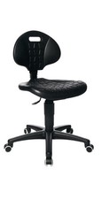TOPSTAR Sedia Girevole da Lavoro Tec 20 Ruote Poliuretano Schiuma Nero 410-540 mm