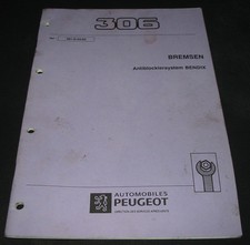 Werkstatthandbuch Peugeot 306 GTI 16 V Bremsen Antiblockiersystem Bendix 03/1993