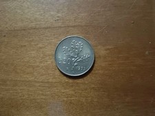 Italia Moneta Da 20 Lire Del 1957 Variante Gambo Del 7 Più Largo