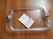 Vassoietto centrotavola svuotatasche cristallo artigianale e argento 925 vintage