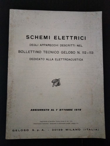 1970 geloso schemi - 1970,