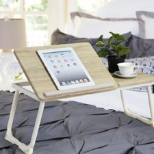 Tavolino Pieghevole Vassoio da Letto e Divano Porta PC con regolazione 65x30cm