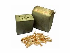 Viti per legno da restauro mobili antichi in ferro ottonato testa piana din 97