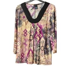 Camicetta donna ST. Tropez West multicolore manica 3/4 grande