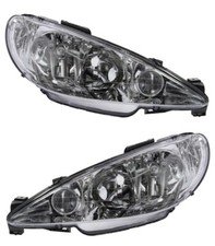 FARO PROIETTORE ANTERIORE DESTRO + SINISTRO PEUGEOT 206 09/1998-11/2005 H7 H7