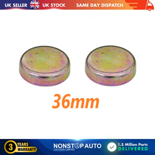 36mm metallo acciaio tappo - 2x,