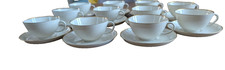 Servizio di Tazze da The in Porcellana Fine Tedesca Furstenberg 11 Pezzi Vintage