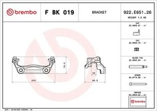 Set di staffe per pinze freno