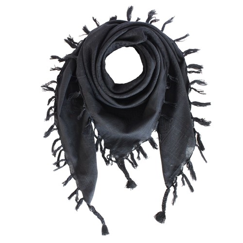 Kefiah grigio scuro nera - e,