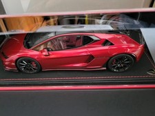 1/18 MR Collection Lamborghini Temerario IN Efesto pelle Rossa Basi LAMBO062SE