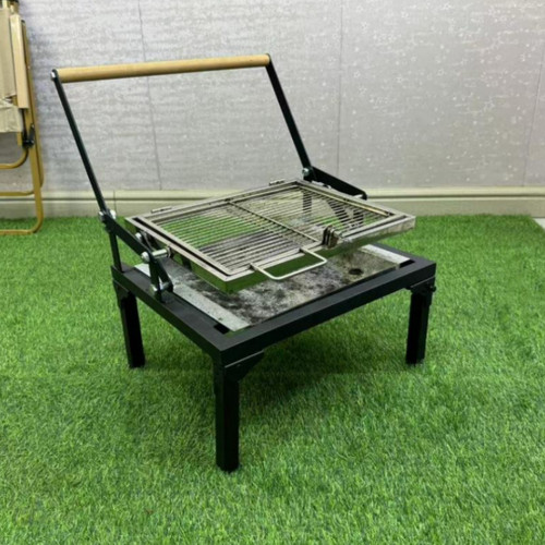 Griglia carbone per - a, barbecue