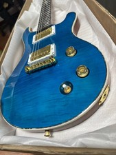 Chitarra elettrica personalizzata PRS blu hardware oro tastiera palissandro 24 articoli