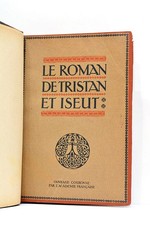 LIVRE ANCIEN BÉDIER LE ROMAN DE TRISTAN ET ISEUT PARIS 1920