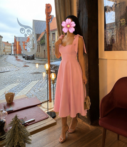 Abito donna spalline rosa