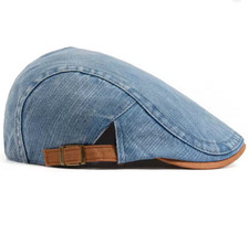 Berretto Denim Donna Uomo ★ Stile Vintage ★ Visiera Piatta ★ Regolabile ★ Cotone
