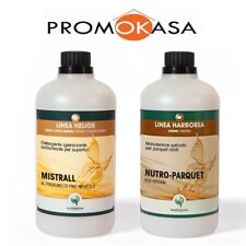 MISTRALL + NUTRO PARQUET  da 1 lt. detergente pulizia + cera per parquet oliato
