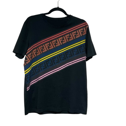 Fendi black shirt diagonal - black, t-shirt