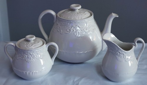 Bellissimo set crema teiera - , e