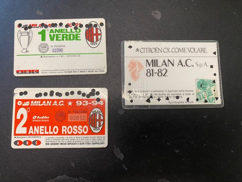 Tessera abbonamento milan - 3,