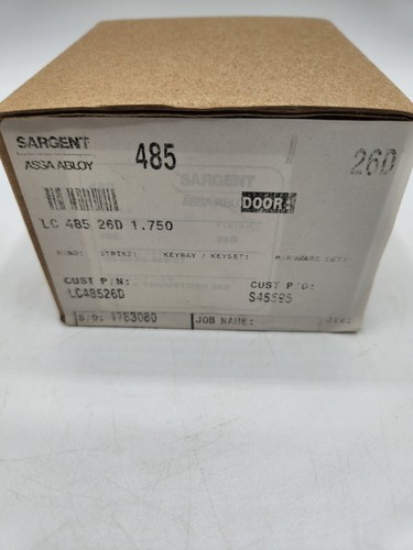 Sargent 485 26d - sargent, catenaccio
