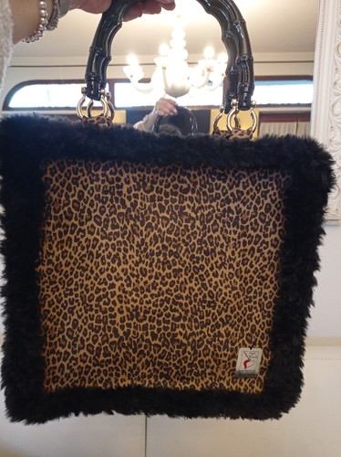 Borsa maculata con pelliccia - maculata,