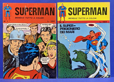 SUPERMAN Prima serie Williams 1971 semi COMPLETA 1 / 11 originale OTTIMA !!