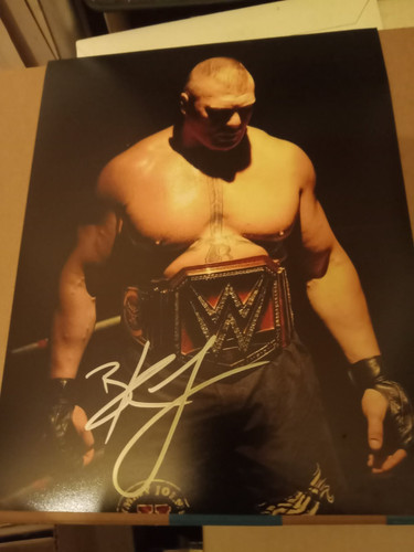 Autografo brock lesnar 8x10 - autografo,