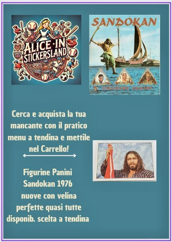 Panini sandokan 1976nuove - panini,