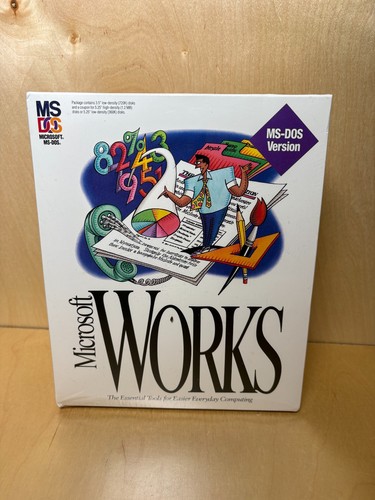Microsoft works ms dos - microsoft, 3.0