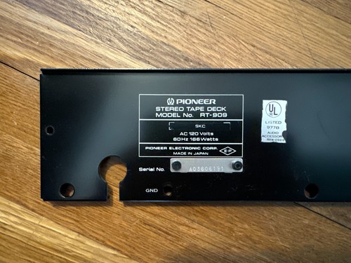 Pioneer 909 pannello - pioneer, rt-909