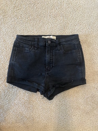 Pantaloncini jeans neri donna