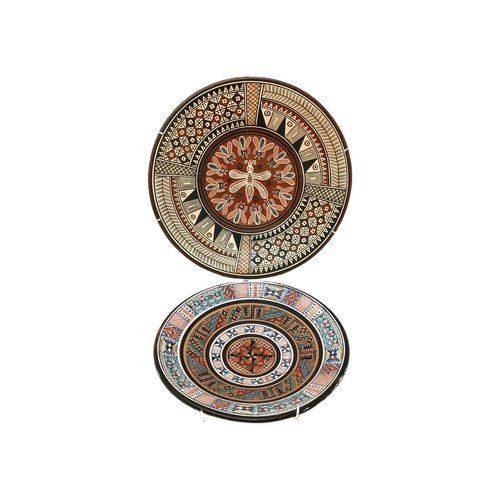 Peru pottery wall plates - pottery,