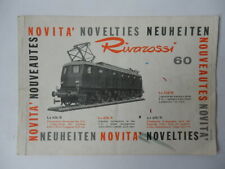 RIVAROSSI TRENO CATALOGO 60 trenino locomotiva 1960