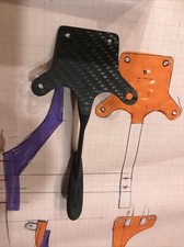 LRP S8 Rebel Tx Truggy Rinforzi Telaio Ant In Carbonio