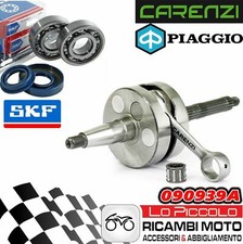 KIT ALBERO MOTORE CARENZI SPALLE PIENE SP.12 PIAGGIO ZIP SP CON CUSCINETTI SKF