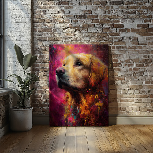 Quadro astratto golden - quadro,