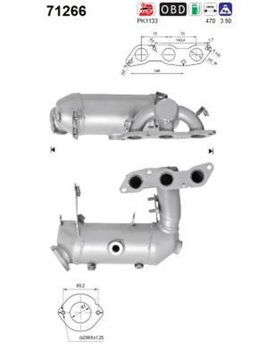 Cv catalizzatore per - 52, 71