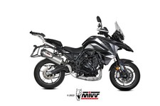 Scarico BENELLI TRK 702 / X Mivv Oval Inox con Coppa Carbonio E.012.LX2C