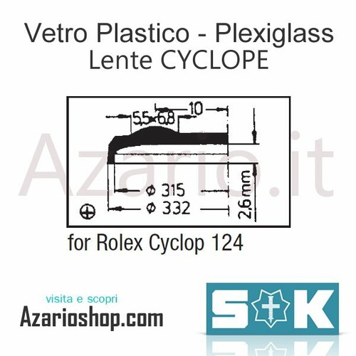 Vetro cyclope 124 - vetro, per
