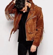 Giacca uomo pelle scamosciata