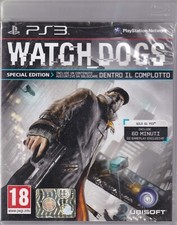 WATCH DOGS PS3 Play Station 3 SPECIAL EDITION con Libretto ITA M06514