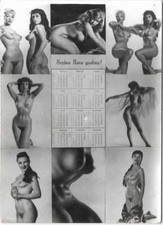 FOTO CALENDARIETTO DONNE NUDE  ANNO ?
