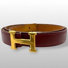 Cintura HERMES rossa bordeaux