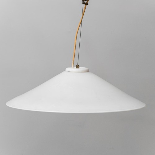Lampadario vetro bianco - in,