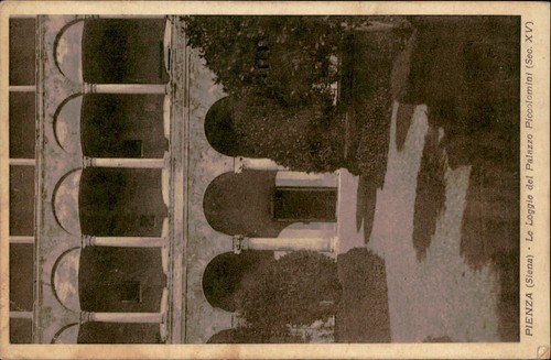 Cartolina epoca pienza - cartolina, d'epoca: