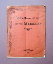 Bollettino Massonico Palermo 1909 Disastro Calabro Siculo Tip De Luca Lao