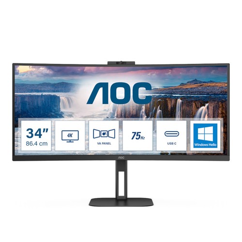 Aoc cu34v5cw monitor - aoc, curvo