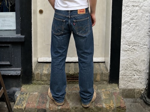 Jeans vintage levis 501 gamba - jeans,