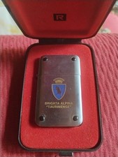 Accendino Da Collezione Militare Alpini Taurinense Rowenta Scatola Originale 