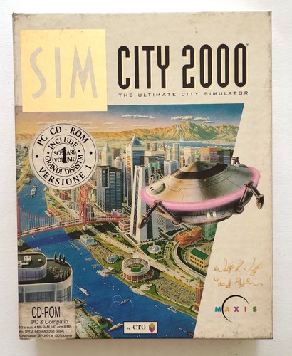 Sim city 2000 game - city,